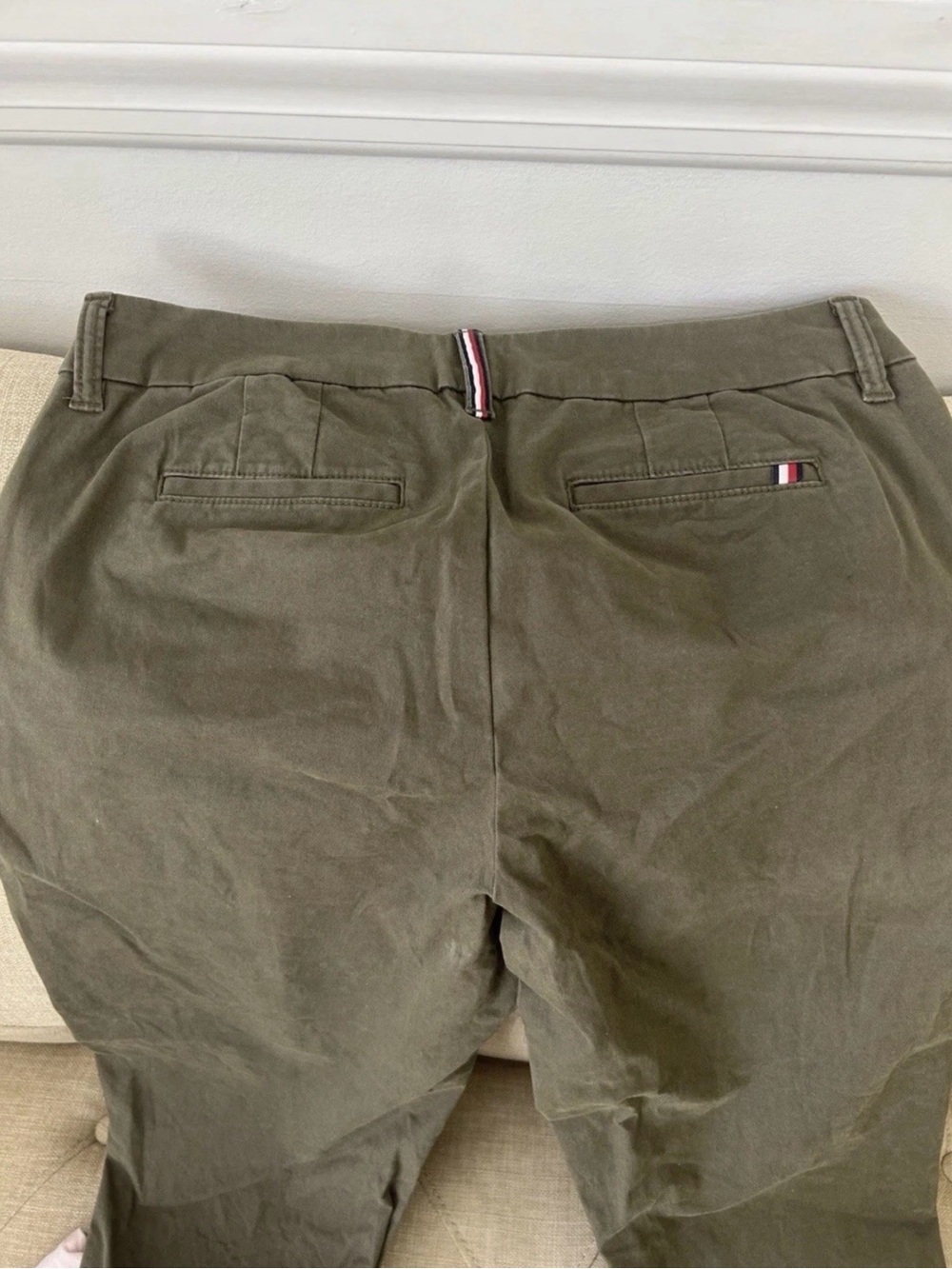 Tommy Hilfiger Women's Straight Leg Chino Pants Lot of 2 Size 8 Pink & Olive - Picture 12 of 15